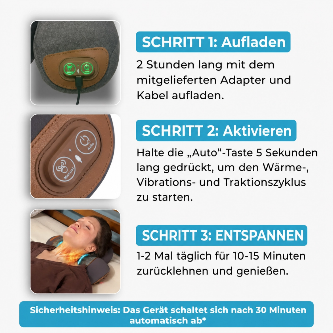 Cervafix™ 3-in-1 Nacken-Therapie-Kissen