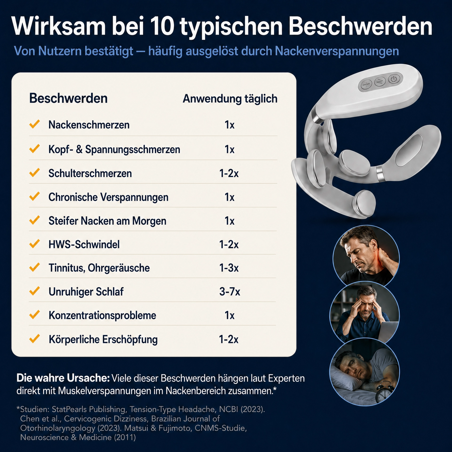 CERVAFIX PRO — QuadPulse-EMS Nackenmassagegerät